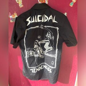 DIXXON Black Workforce Shirt with Suicidal Tendencies Graphic